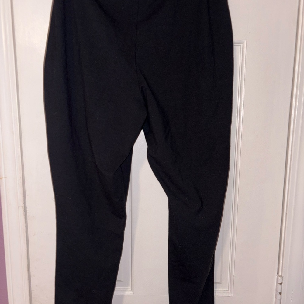 Women with Control Black Straight Leg Pants